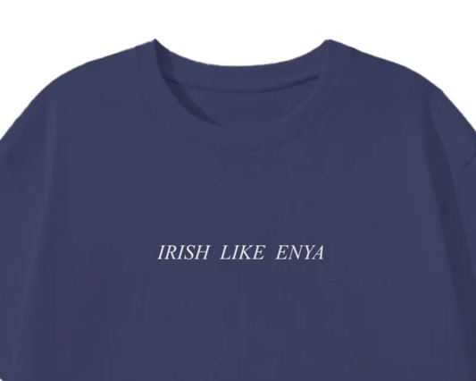 Irish like Enya T shirt - easy navy