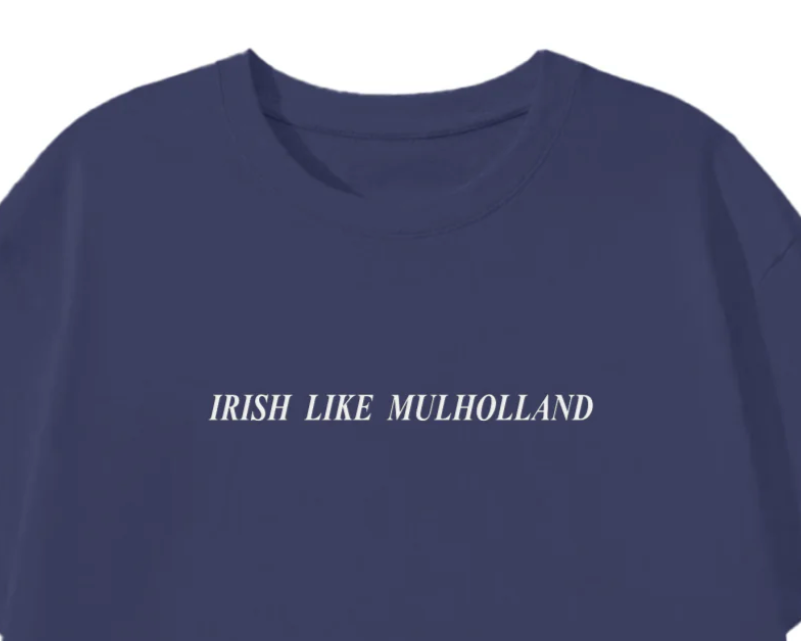 Irish like Mulholland T shirt - easy navy